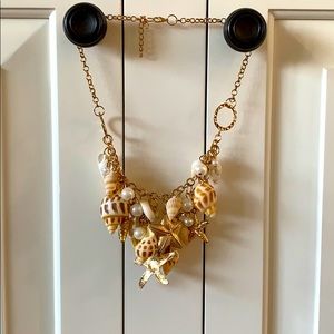 Sea shell and star fish necklace